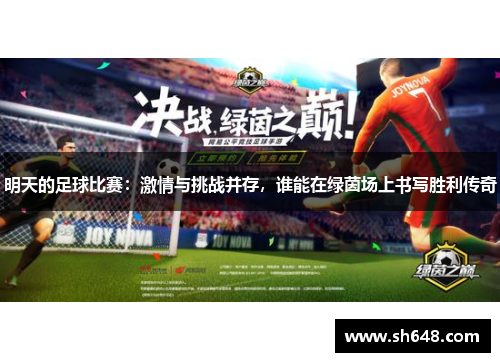明天的足球比赛：激情与挑战并存，谁能在绿茵场上书写胜利传奇