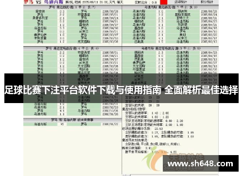 足球比赛下注平台软件下载与使用指南 全面解析最佳选择